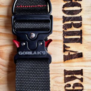 Collar Tactico Gorila K9 Negro